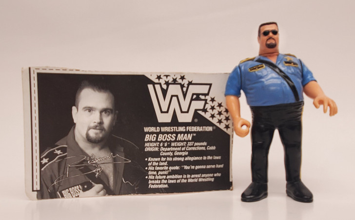 Hasbro WWF Series 1 Big Boss Man with card action figure (no package)