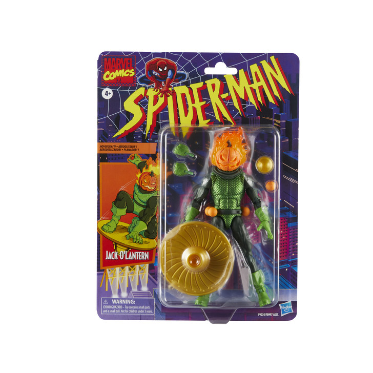 Hasbro Spider-Man Retro Jack O Lantern 6" Action Figure