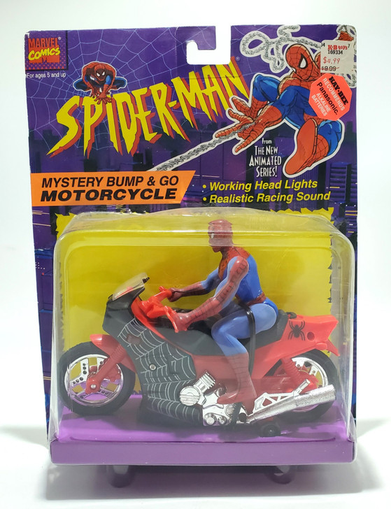 ToyBiz (1995) Spider-Man TAS Mystery Bump & Go Motorcycle