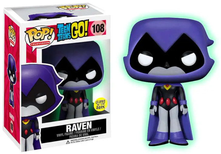 Funko Pop! Television: Teen Titans Go! Raven (GITD) #108