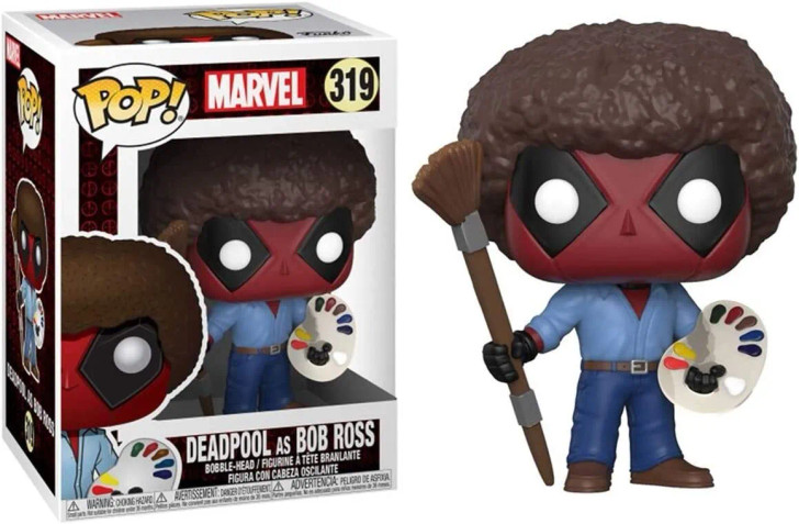 Funko Pop! Marvel: Deadpool As Bob Ross #319