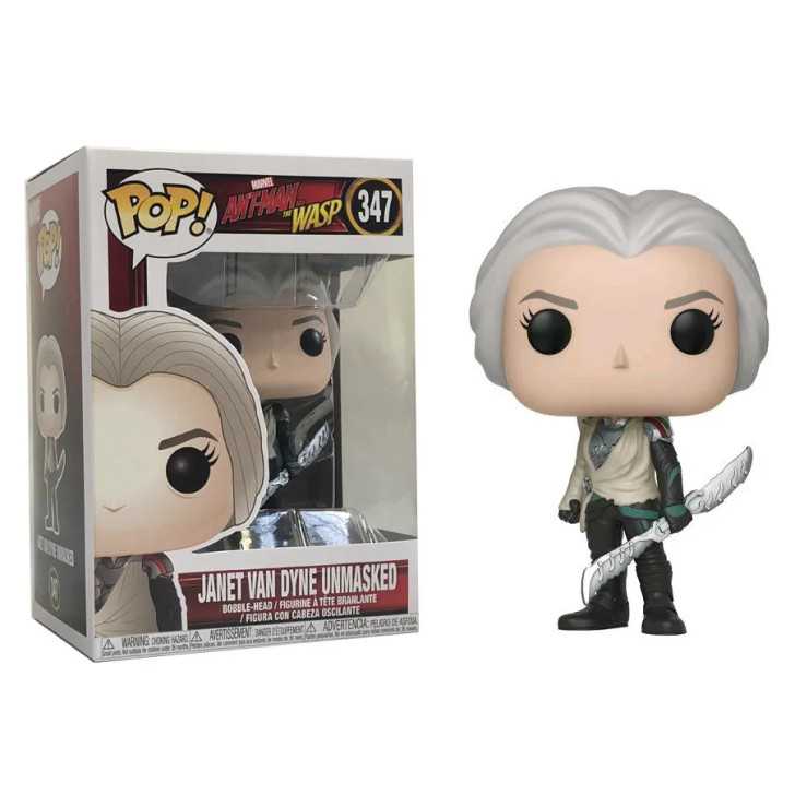 Funko Pop! Marvel: Ant-Man The Wasp Janet Van Dyne Unmasked #347 Funko Pop! Marvel: Ant-Man The Wasp Janet Van Dyne Unmasked #347