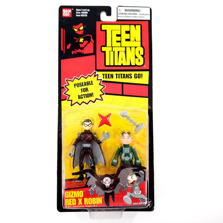 BanDai Teen Titans Go! Gizmo and Red X Robin 3.5" Action Figure