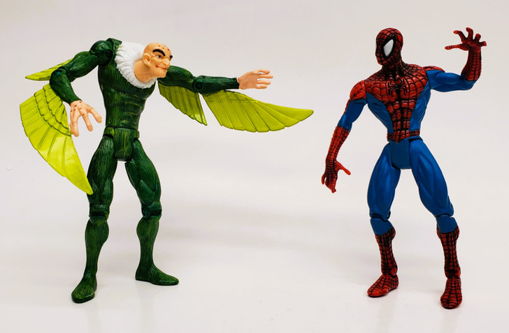 ToyBiz Spider-Man Vulture and Spider-Man Action Figure set (No package)