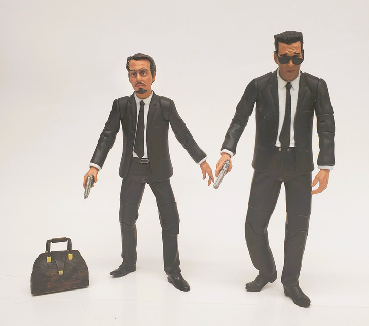 Mezco Reservoir Dogs Mr. Blonde and Mr. Pink action figure lot (no package)