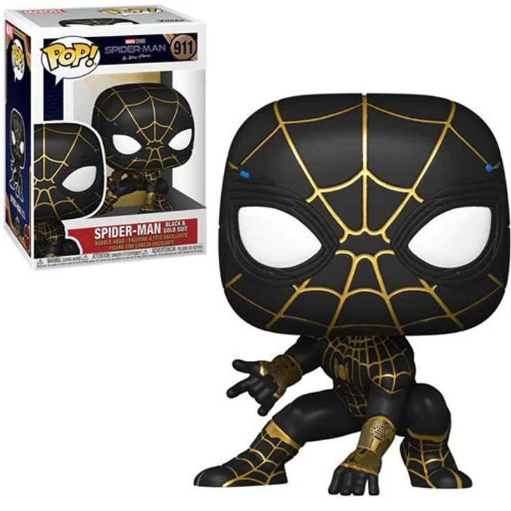 Funko Pop! Marvel: Spider-Man No Way Home Spider-Man Black & Gold Suit #911