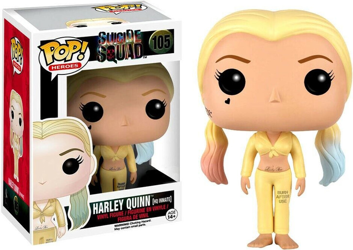 FunkoPop！105 HARLEY QUINN hq inmate限定版 Harley Quinn HQ inmate Suicide squad #105 Funko pop! vinyl