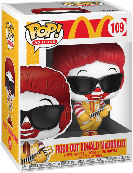 Funko Pop! Ad Icons: McDonald's Rock Out Ronald McDonald #109
