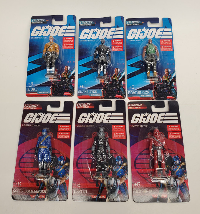 GI Joe Mini Figure complete set of 6