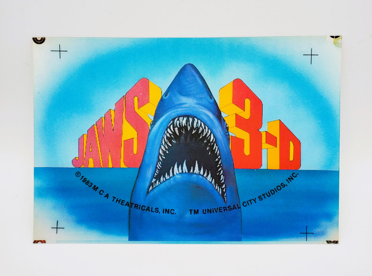 JAWS 3-D (1983) vintage lenticular card