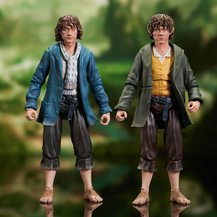 Diamond Select Lord of the Rings Merry and Pippin Action Figure set