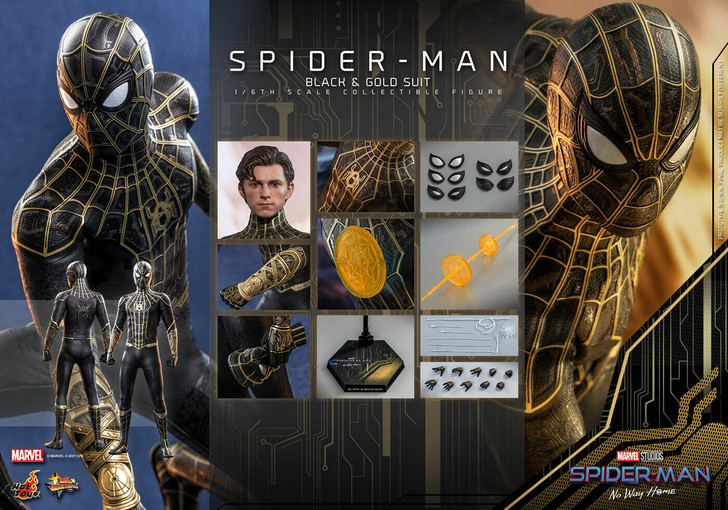 Hot Toys Spider-Man (Black & Gold Suit) Sixth Scale Collectible Figure