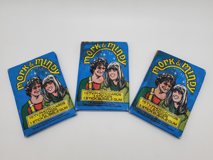 Topps Mork and Mindy (1979) lot of three sealed packs