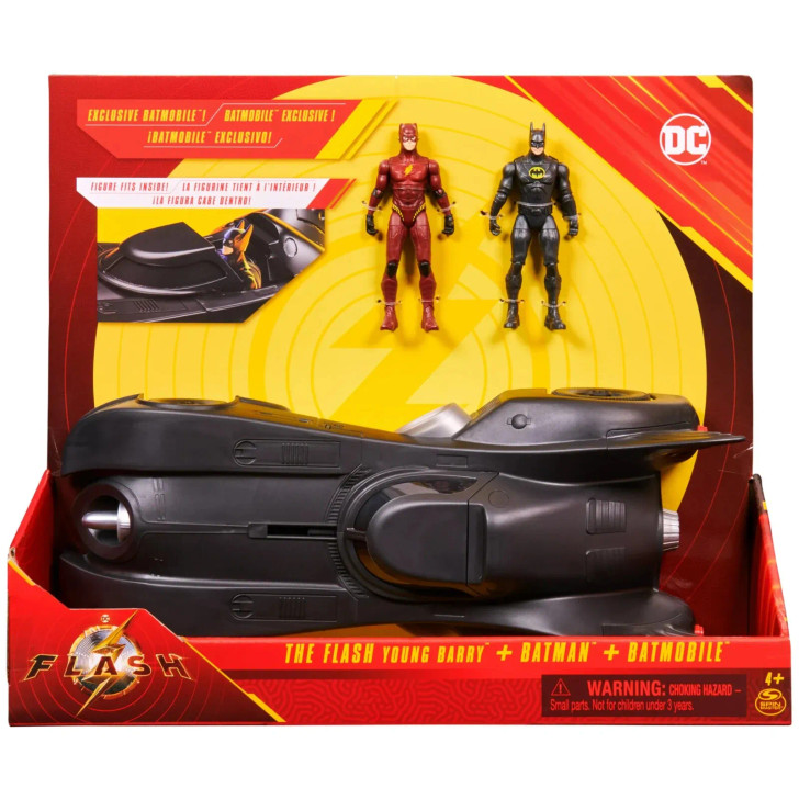 The Flash Young Barry, Batman and Batmobile set