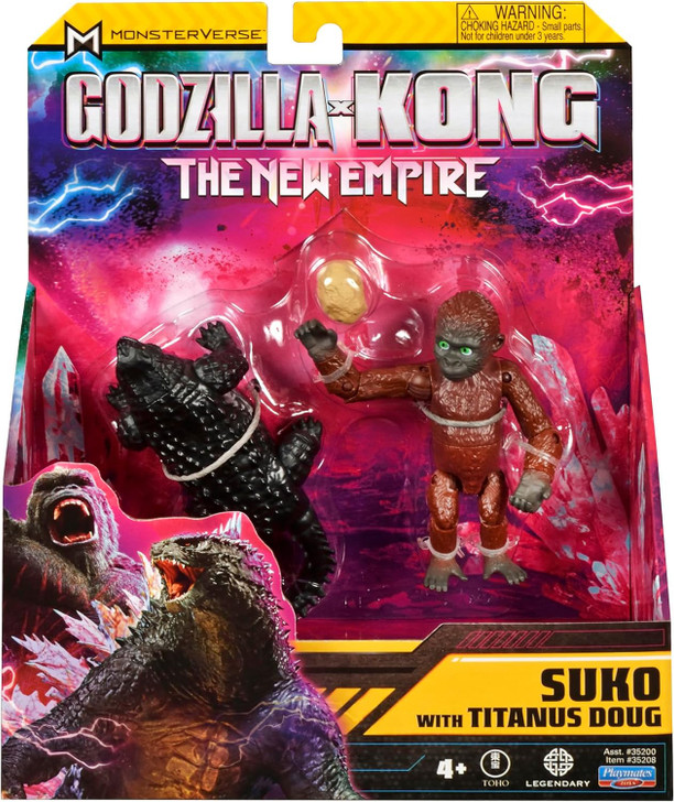 Godzilla X Kong The New Empire Suko with Titanus Doug action figure set