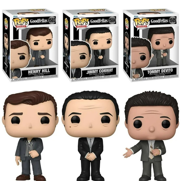 Funko Pop! Movies: Goodfellas Set of 3 Henry Hill, Jimmy Conway, Tommy Devito