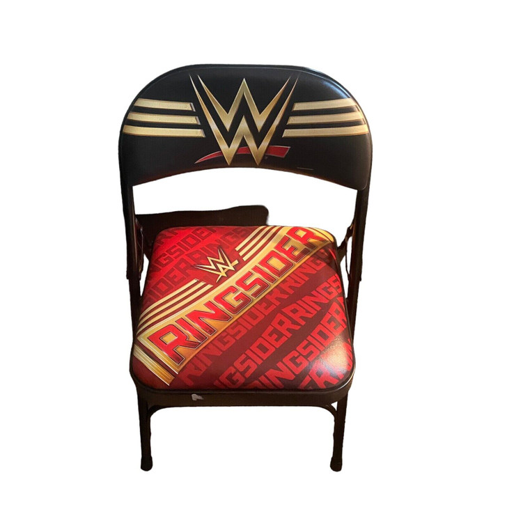 WWE Friday Night Smackdown Folding Chair SIGNED by Showtime Shane Black