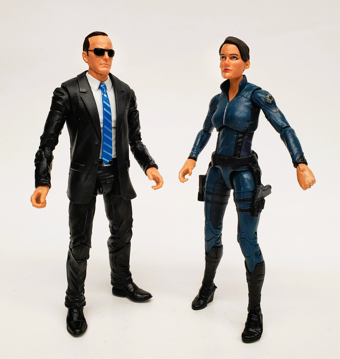 Hasbro Marvel Legends Agents of SHIELD Agent Coulson and Agent Hill set (no package)