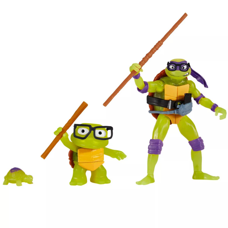 Teenage Mutant Ninja Turtles: Mutant Mayhem Making of a Ninja Donatello Action Figure Set - 3pk (Target Exclusive)