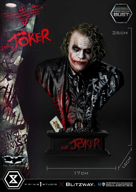 PRIME1 X BLITZWAY The Joker Dark Knight 1/3 Bust Statue