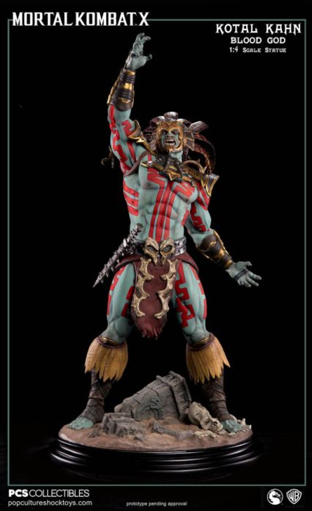 Mortal Kombat Kotal Kahn Blood God Statue Pop Culture Shock Toys