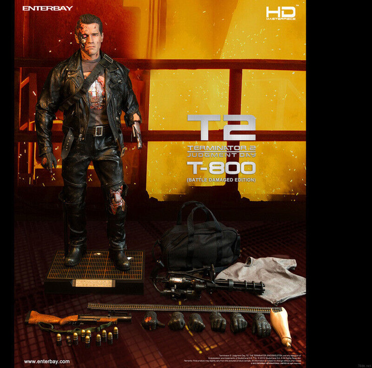 Terminator 2 Judgement Day T-800 (Battle Damaged) Fourth Scale Figure by Enterbay