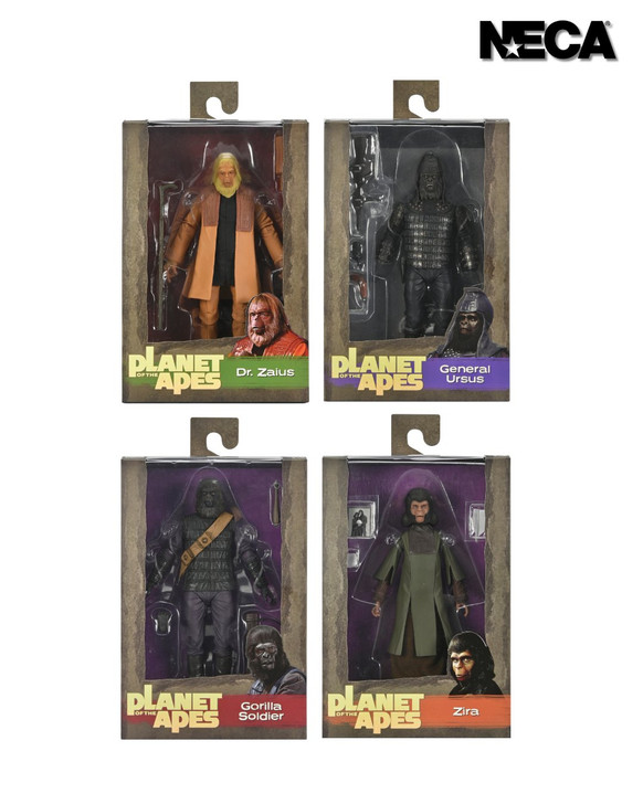 NECA Planet of the Apes - 7" Scale Action Figure - Legacy Series set of 4