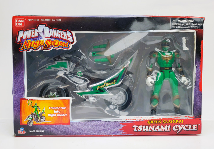 Power Rangers Ninja Storm Green Samurai Tsunami Cycle