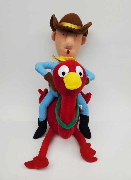 Rudolph Island of Misfit Toys Cowboy and Ostrich  17" plush