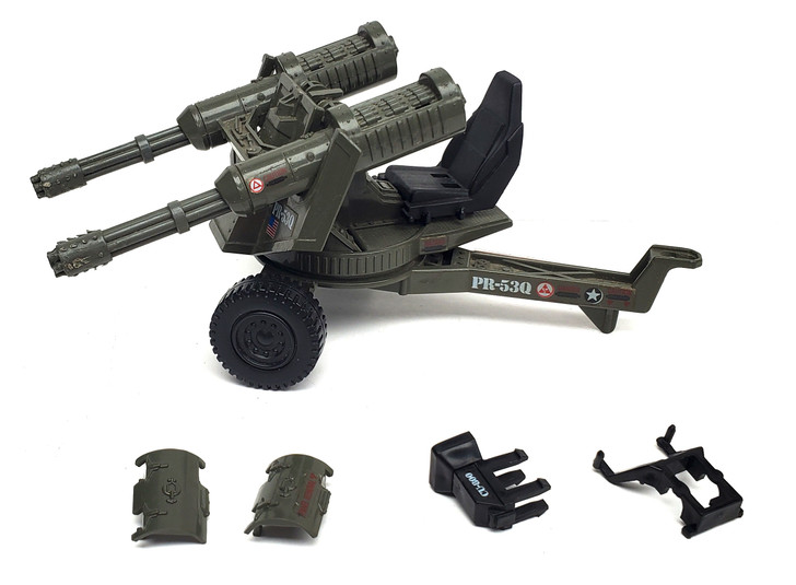 GIジョー　砲台 Hasbro GI Joe (1983) Whirlwind Twin Battle Gun (no package)