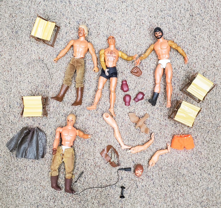 Mattel (1971) Big Jim 10" action figure parts and pieces lot FINAL SALE