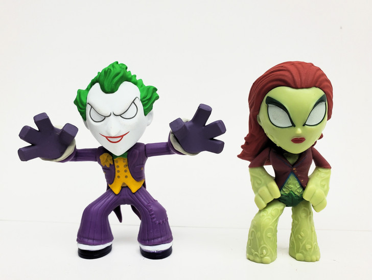 Funko Mystery Mini's Batman Arkham Joker and Poison Ivy lot  (no package)