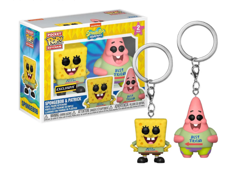 Funko Spongebob Squarepants Pocket POP! Spongebob & Patrick Exclusive Keychain