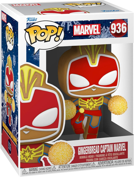 Funko Pop! Marvel Gingerbread Captain Marvel #936