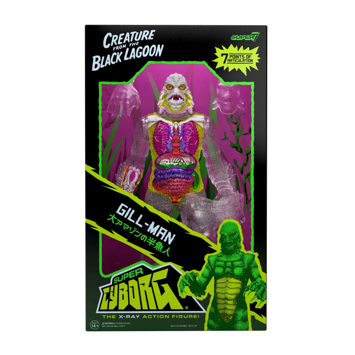 Universal Monsters Super Cyborg Creature from the Black Lagoon (Clear)