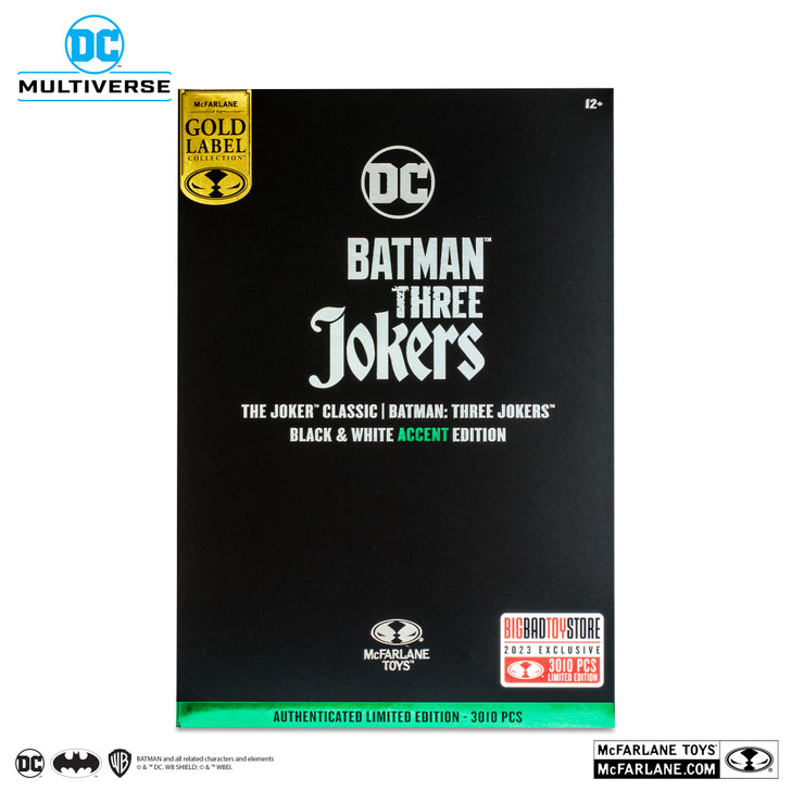 The Joker Classic (Batman: Three Jokers) Black & White Accent