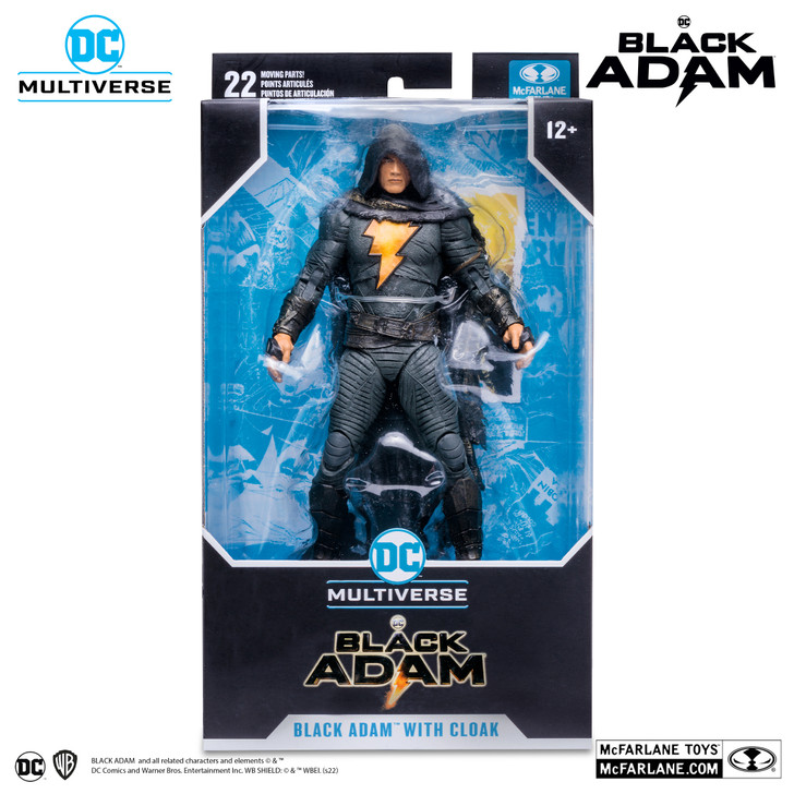 Mcfarlane DC Multiverse BLACK ADAM with cloak (Movie)  7" Action Figure