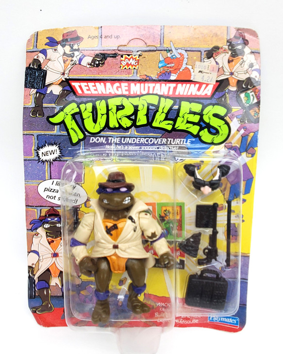 タートルズ DON THE UNDERCOVER TURTLE ドナテロ Playmates (1990) TMNT DON the Undercover Turtle Action Figure