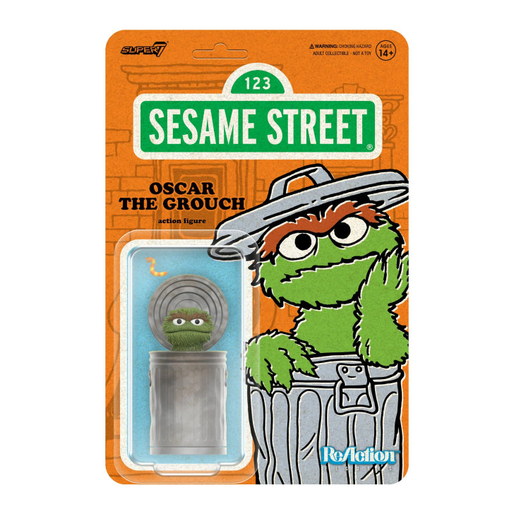 Super7 Sesame Street Reaction Wave 2 Oscar the Grouch