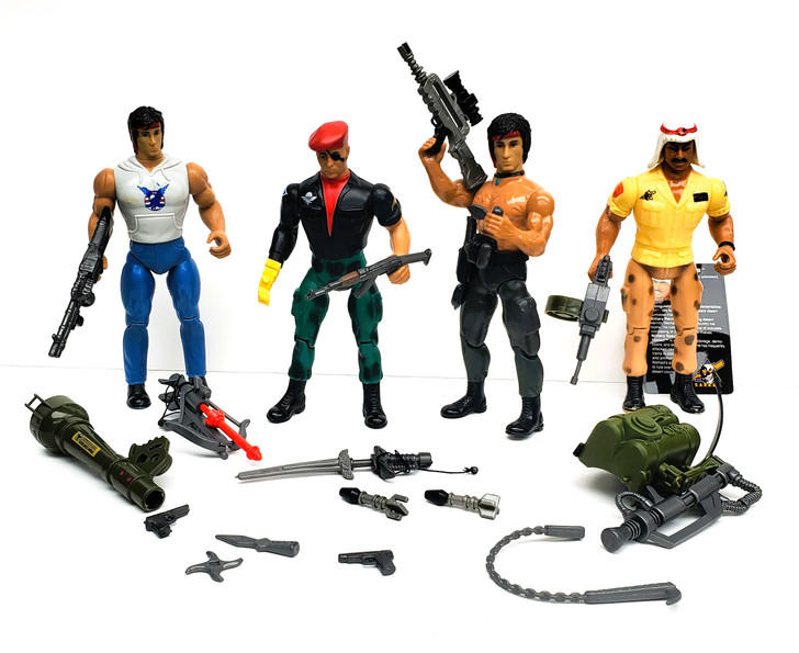 Coleco Rambo (1985) Rambo, Nomad and Gripper action figure lot