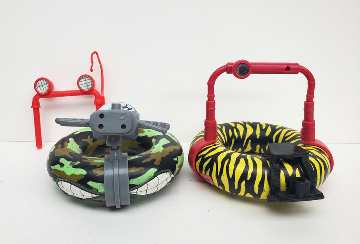 Playmates (1989) TMNT Party Tube and Military Tube parts lot
