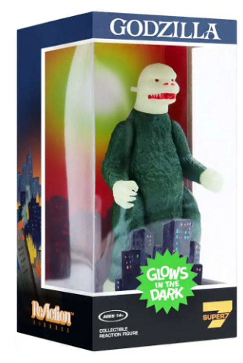 ReAction Godzilla Action Figure Aurora Style Box (Glow version)