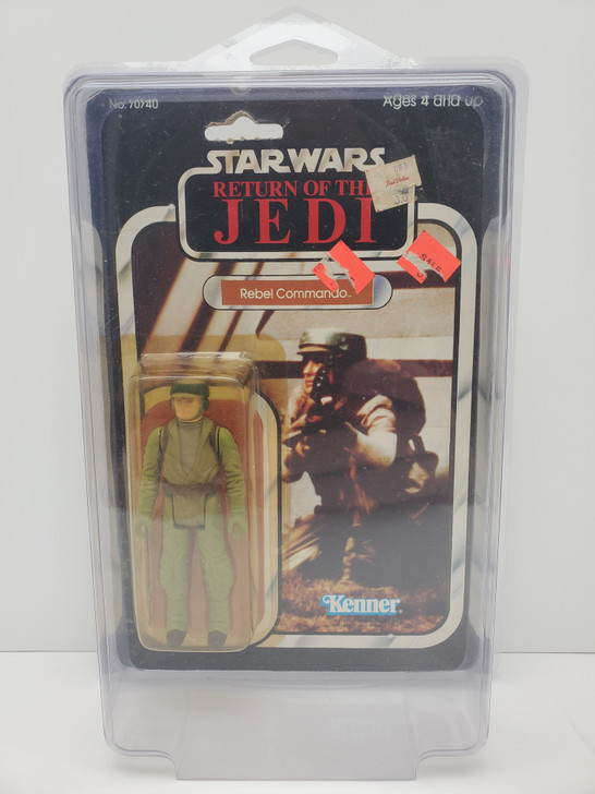 オールドケナー　REBEL COMMANDO ￼￼ツクダ　ROTJ 1983年 Kenner (1983) Star Wars Return of the Jedi Rebel Commando 65 back