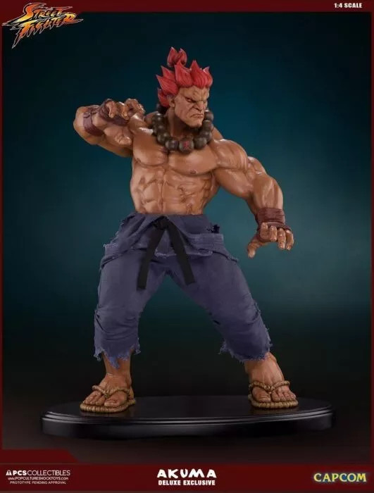 ストリートファイターPrototypeZ STU 1/4 Scale Akuma Prototypez Studios Akuma and Ryu Street Fighter 1/4 Scale Statue