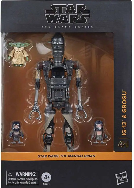 Hasbro Star Wars The Black Series #41 IG-12 and Grogu 6