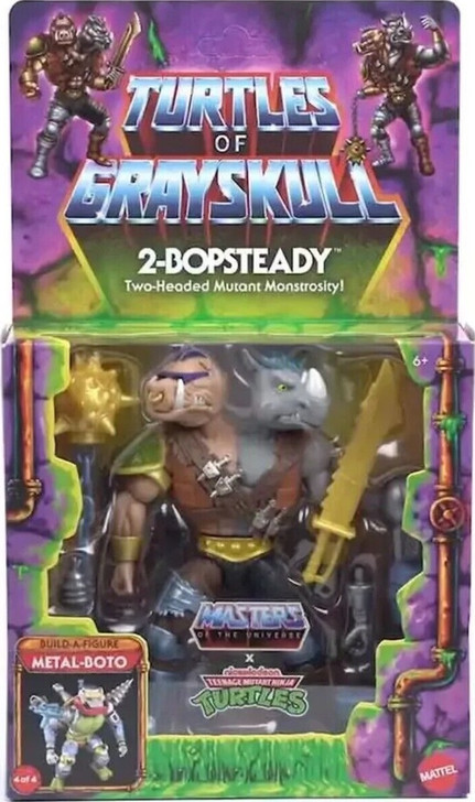 Mattel Masters of the Universe x Turtles of Grayskull 2-Bopsteady Action Figure