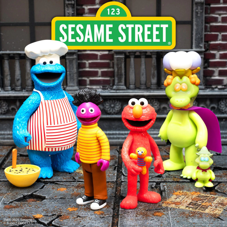 SESAME STREET - セサミストリート×CoinParkingDeliveryフィギュア Sesame Street ReAction Figures Wave 4 Chef Cookie Monster, Elmo