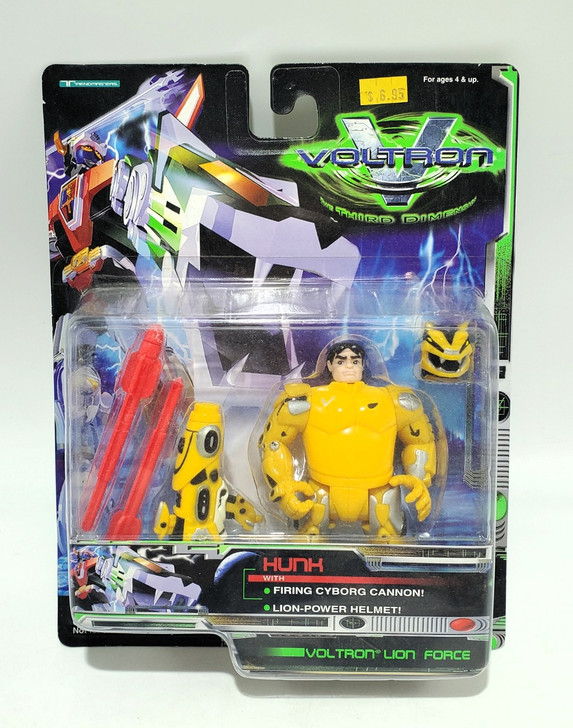 Trendmasters (1998) Hunk with Cyborg Cannon action figure (open package)