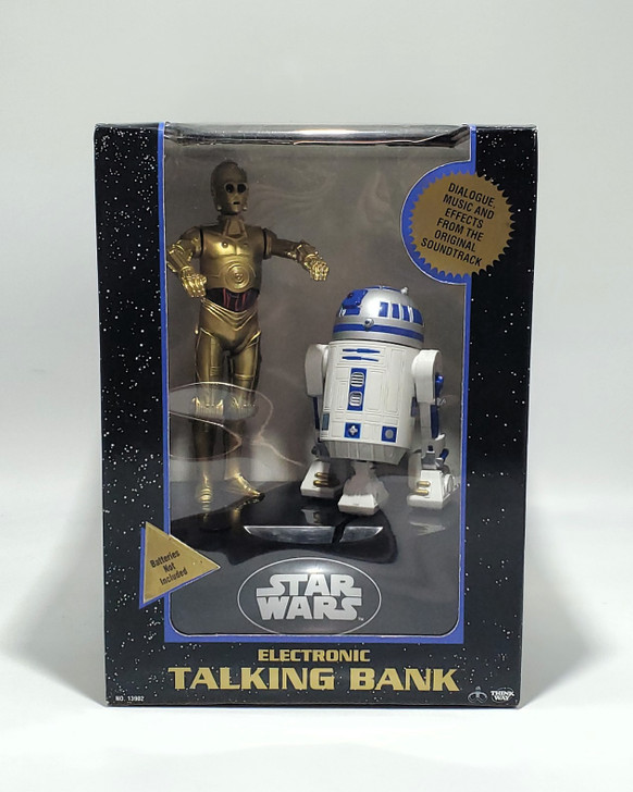 Thinkway Toys (1995) Star Wars C-3PO and R2-D2 Electronic Talking Bank