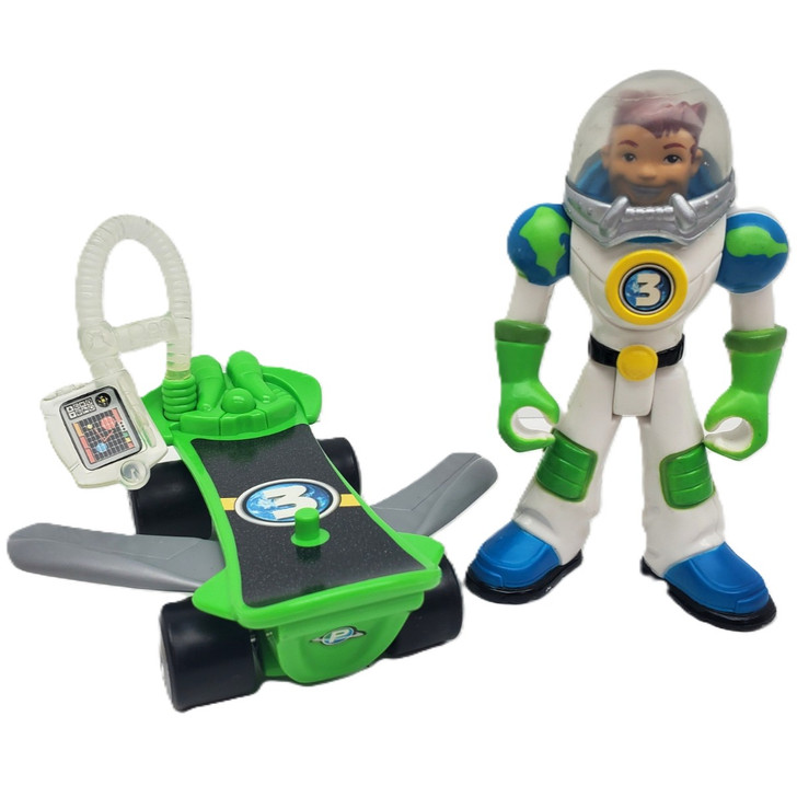 Fisher Price (2009) Planetary Heroes Earth Ace with Skateboard (no